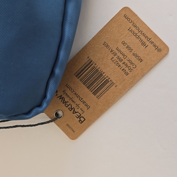 NWT BearPaw Fanny Pack Crossbody Waist Belt Bag Blue - Picture 9 of 13